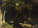 Alexander Helwig Wyant Woodland Stream painting